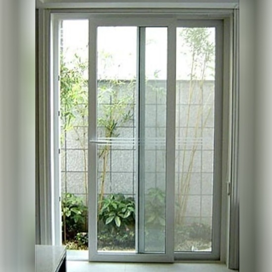 Aluminium White Sliding Door
