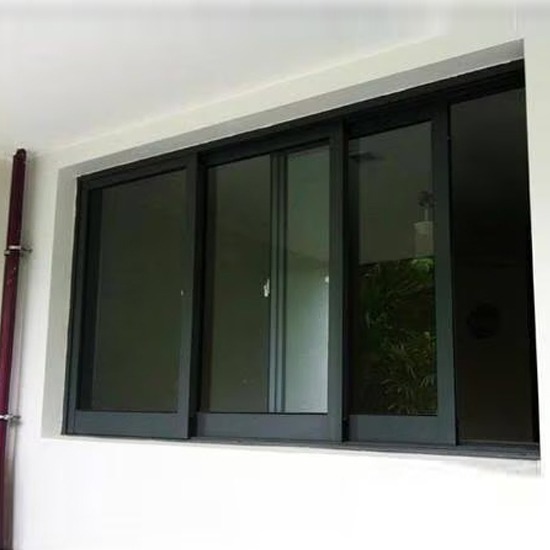 Aluminium black window