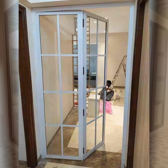 Aluminium white door