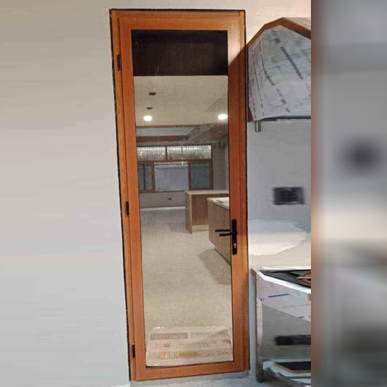 Aluminium wook look door