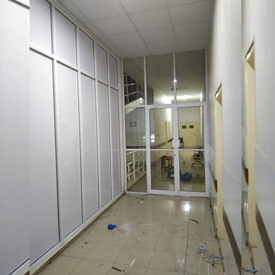 White Aluminium Partition